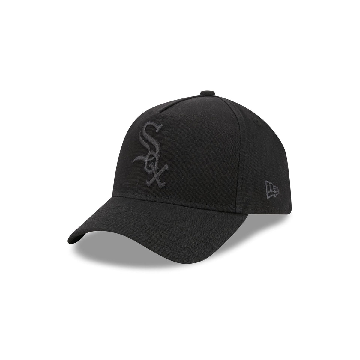 Chicago White Sox Waxed Canvas Black 59FORTY A-Frame Fitted Hat