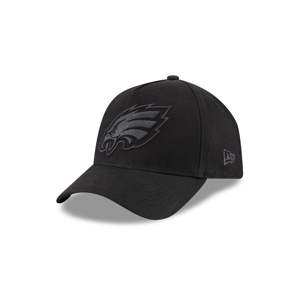 Philadelphia Eagles Waxed Canvas Black 59FORTY A-Frame Fitted Hat