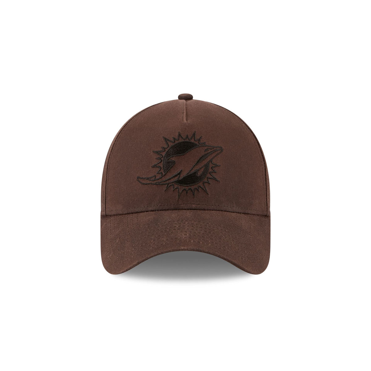 Miami Dolphins Waxed Canvas Brown 59FORTY A-Frame Fitted Hat