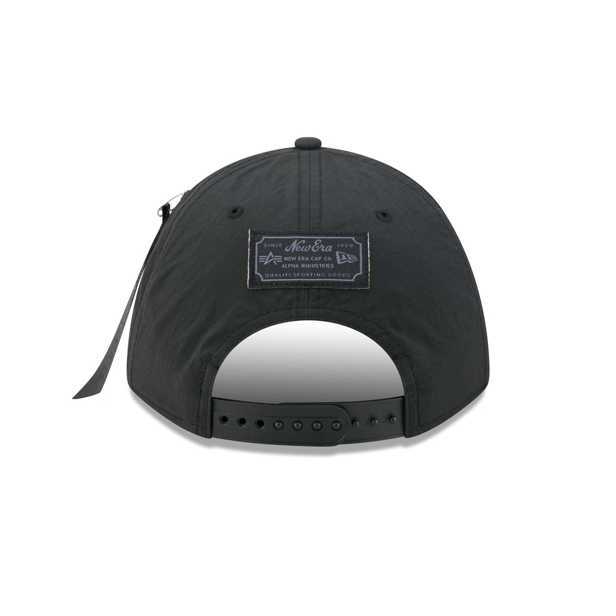 Alpha Industries x Philadelphia Eagles Nylon Black 9FORTY M-Crown A-Frame Snapback Hat