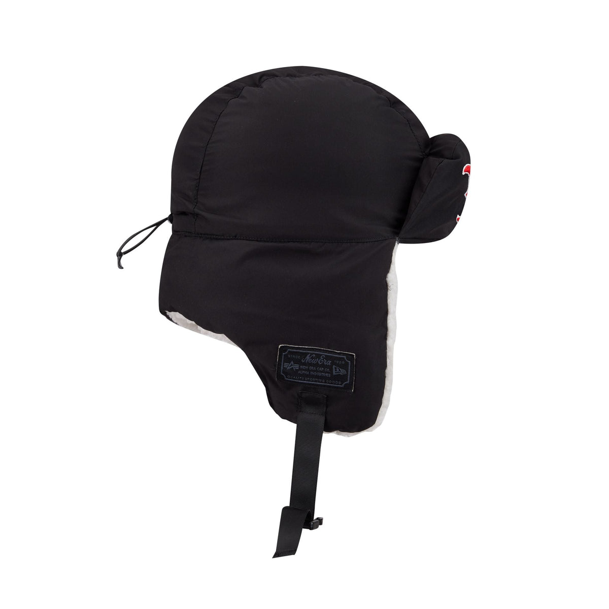 Alpha Industries x Boston Red Sox Black Puffer Trapper Hat