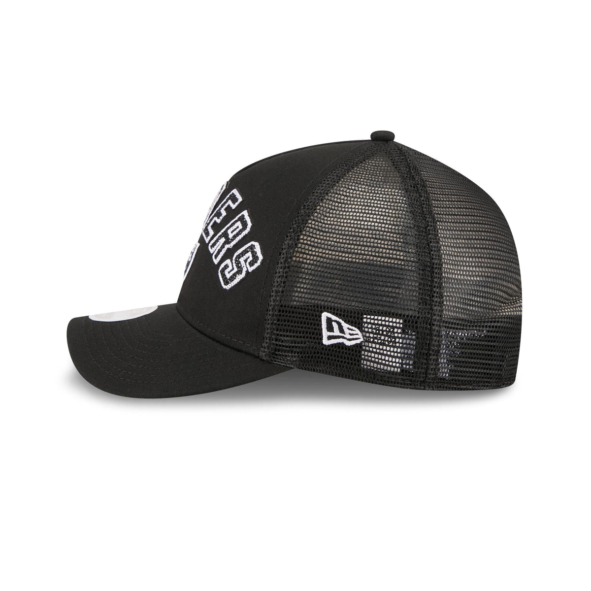 Las Vegas Raiders Sequin Wordmark Women's 9FORTY M-Crown A-Frame Trucker Hat