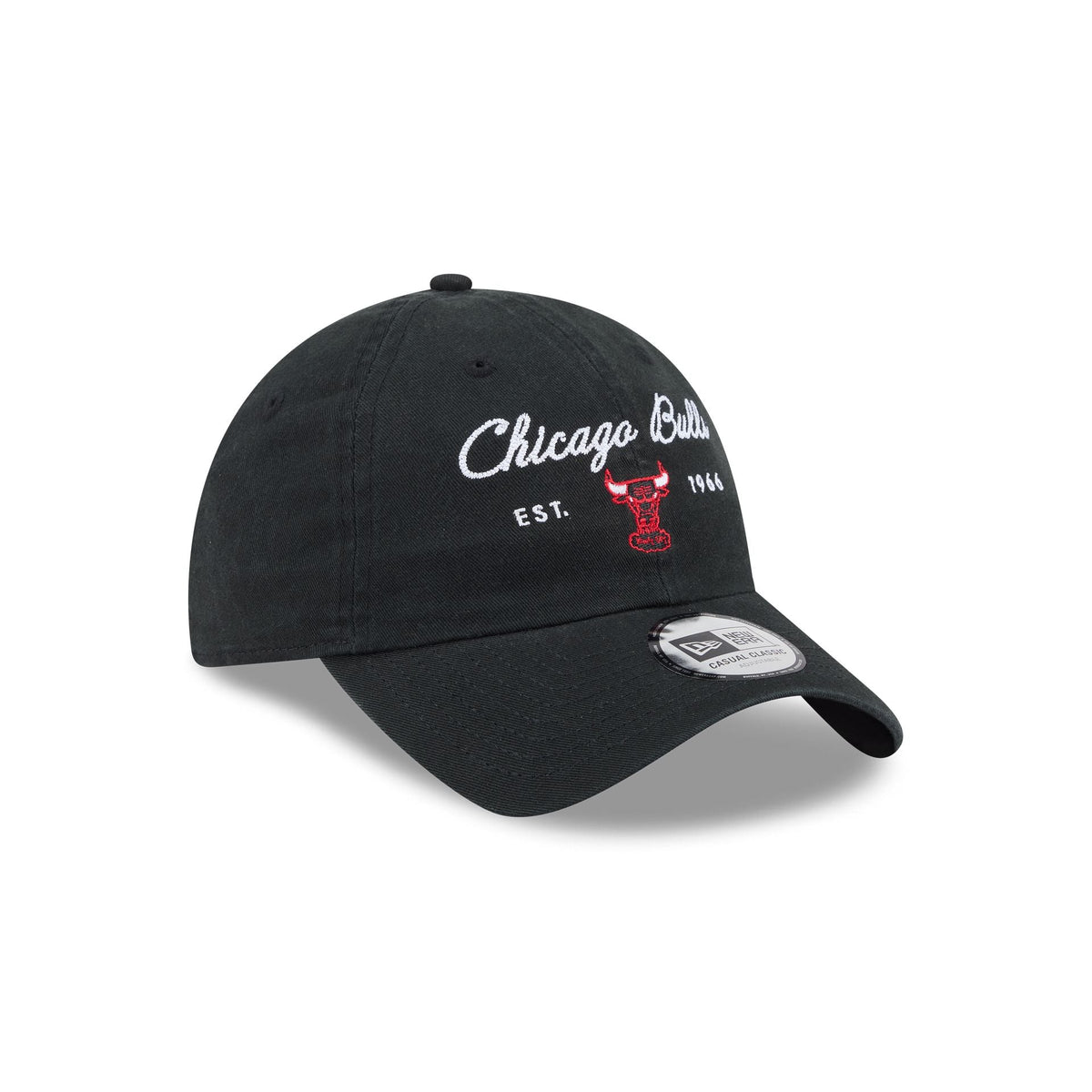 Chicago Bulls Script Wordmark Casual Classic Adjustable Hat