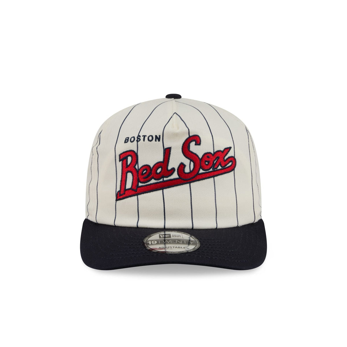 Boston Red Sox Chrome White Pinstripe 19TWENTY Snapback Hat