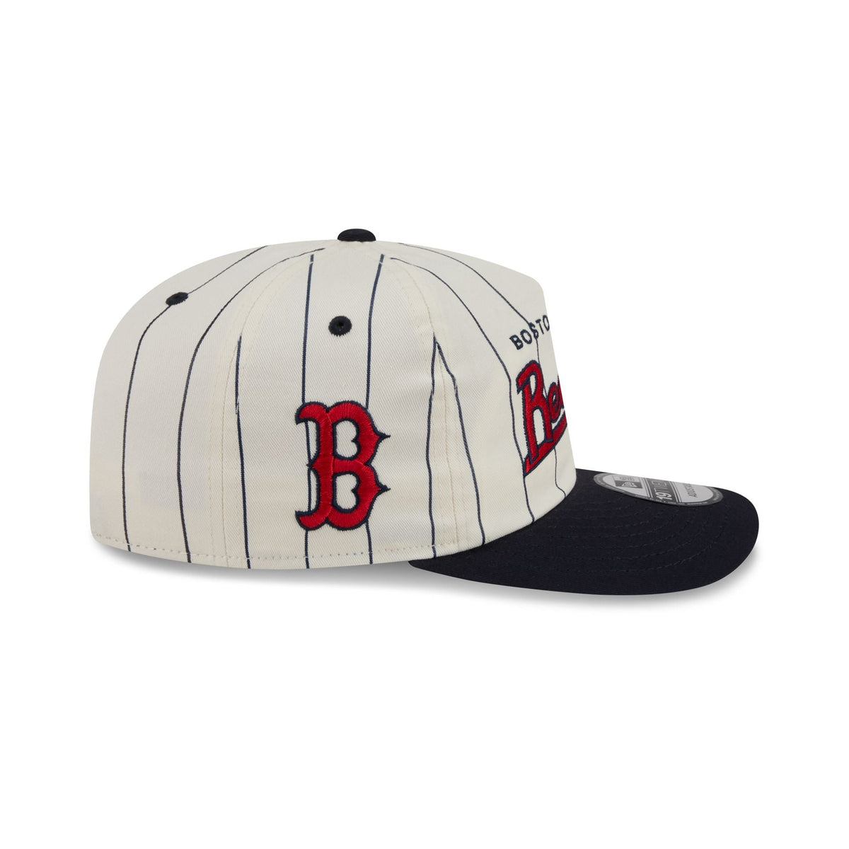 Boston Red Sox Chrome White Pinstripe 19TWENTY Snapback Hat