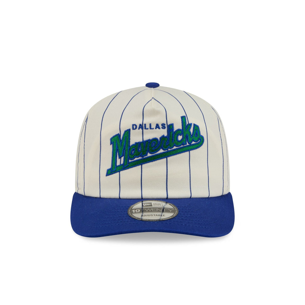 Dallas Mavericks Chrome White Pinstripe 19TWENTY Snapback Hat
