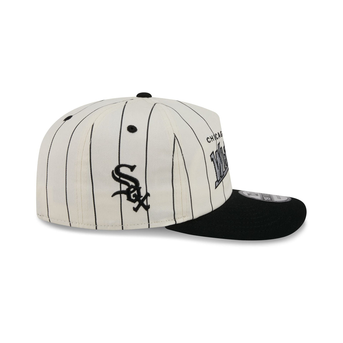 Chicago White Sox Chrome White Pinstripe 19TWENTY Snapback Hat