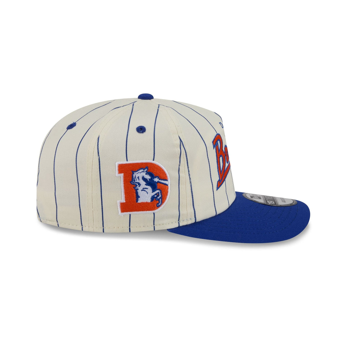 Denver Broncos Chrome White Pinstripe 19TWENTY Snapback Hat