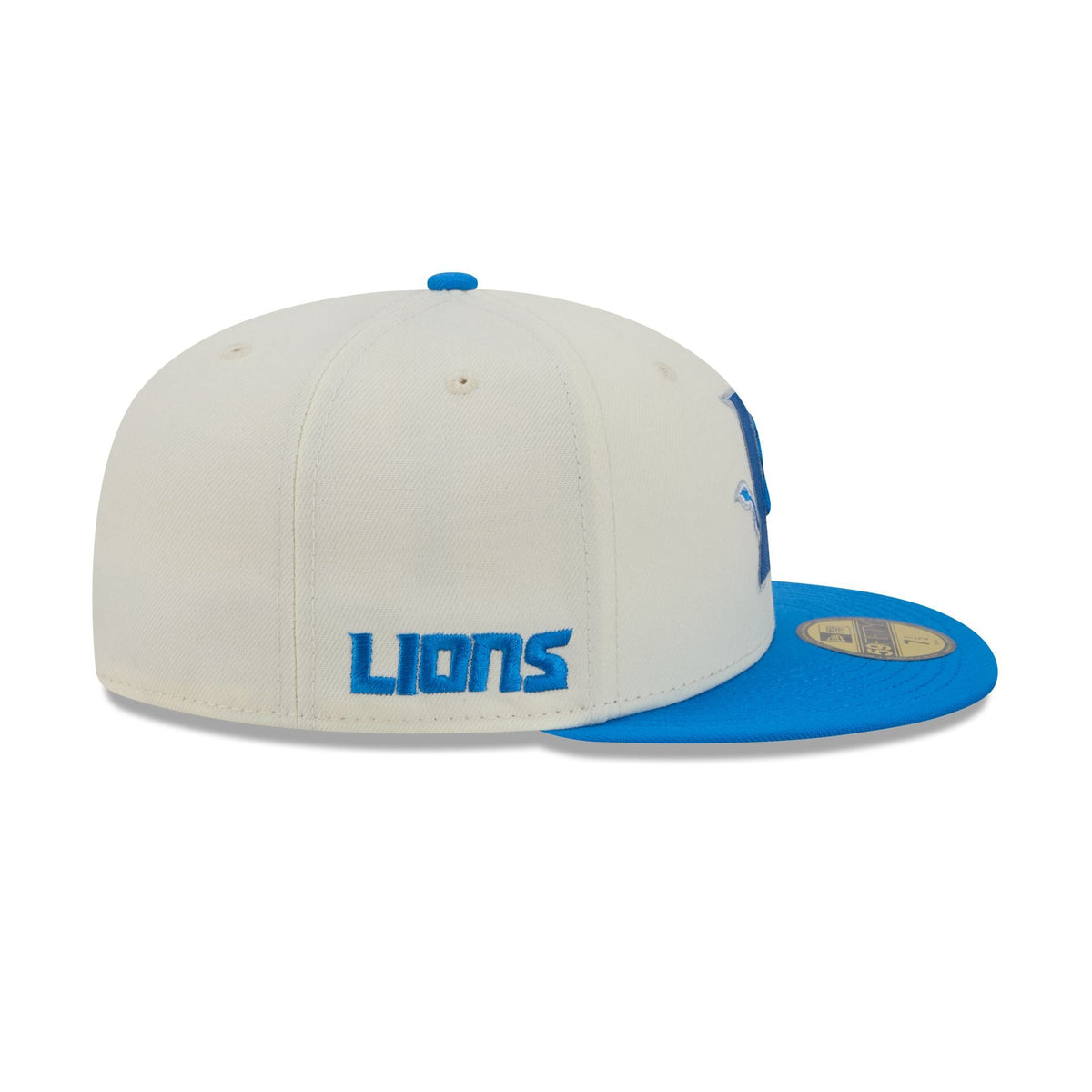 Detroit Lions Deceptor Chrome White 59FIFTY Fitted Hat