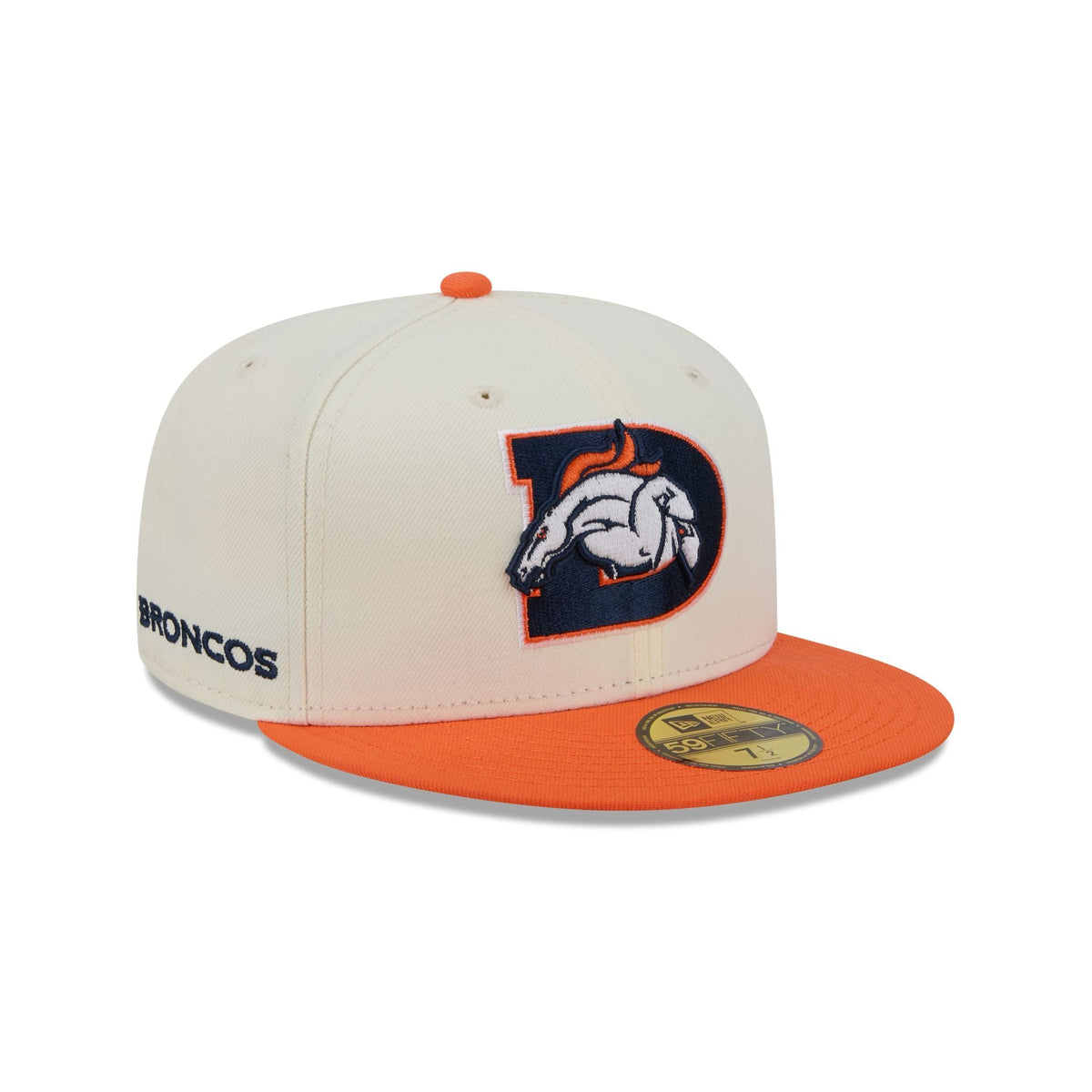 Denver Broncos Deceptor Chrome White 59FIFTY Fitted Hat
