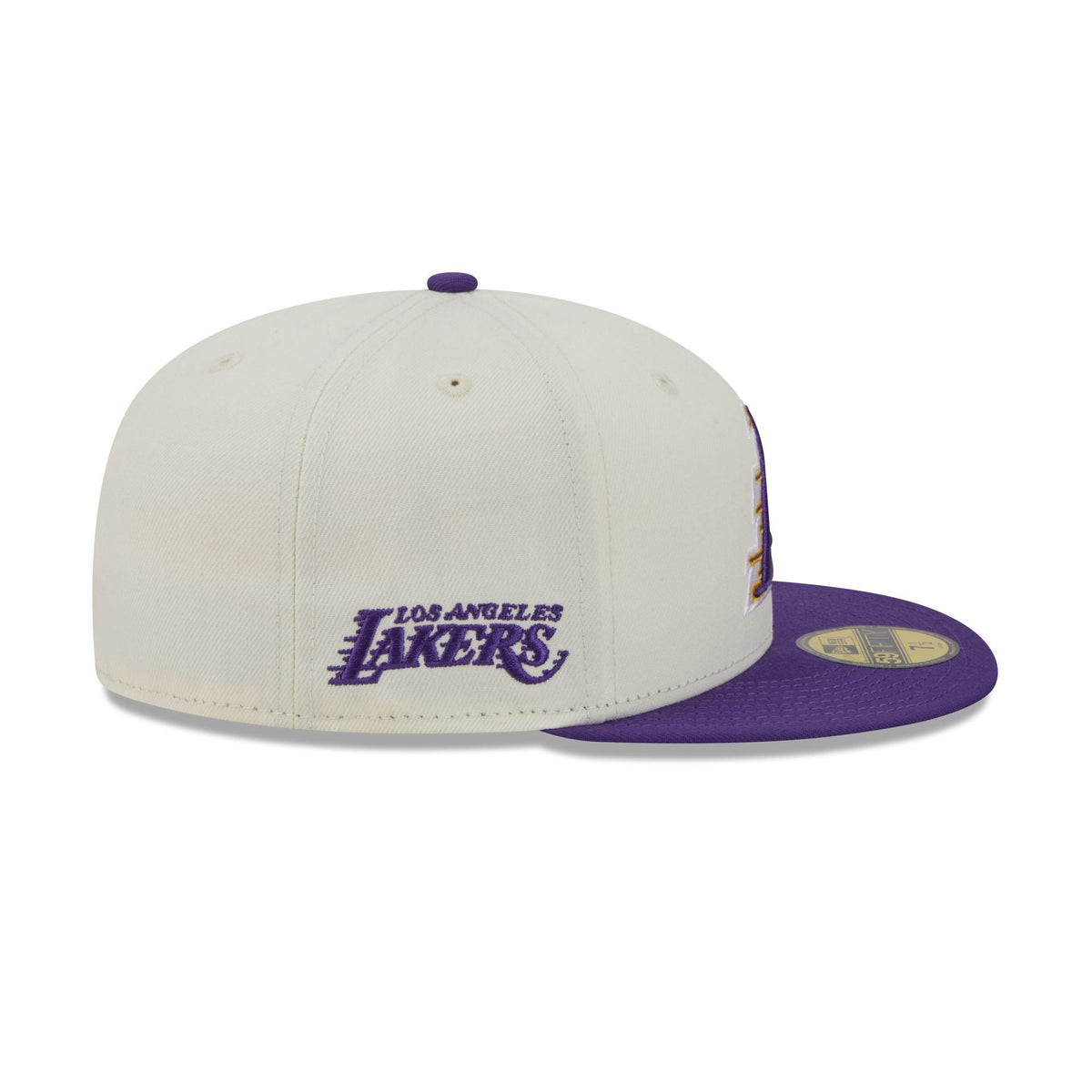 Los Angeles Lakers Deceptor Chrome White 59FIFTY Fitted Hat