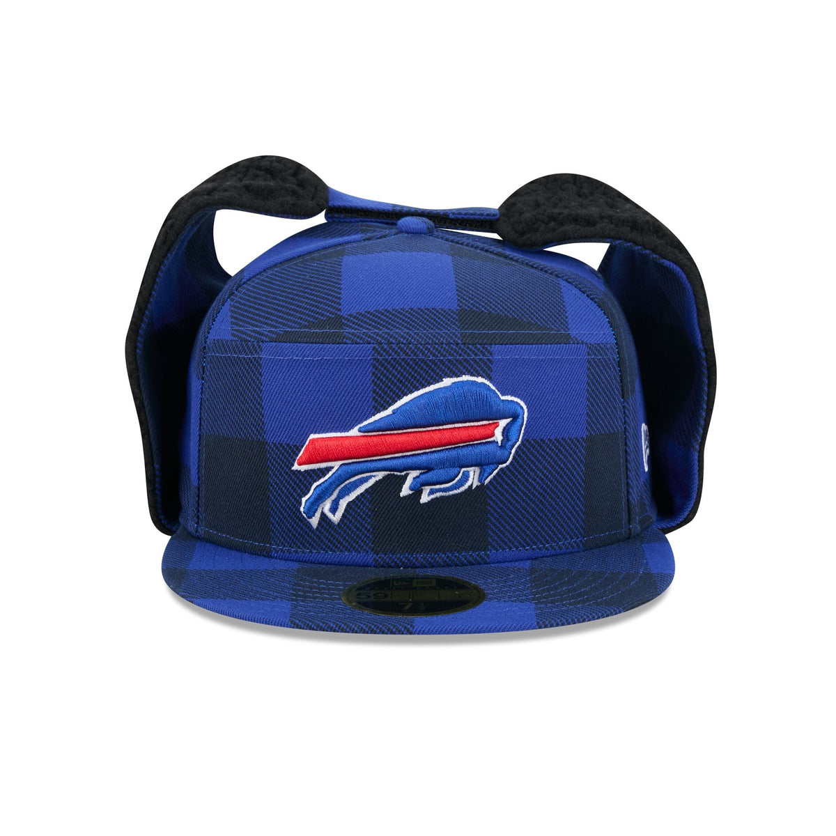 Buffalo Bills Plaid Split Panel Dog Ear 59FIFTY Fitted Hat