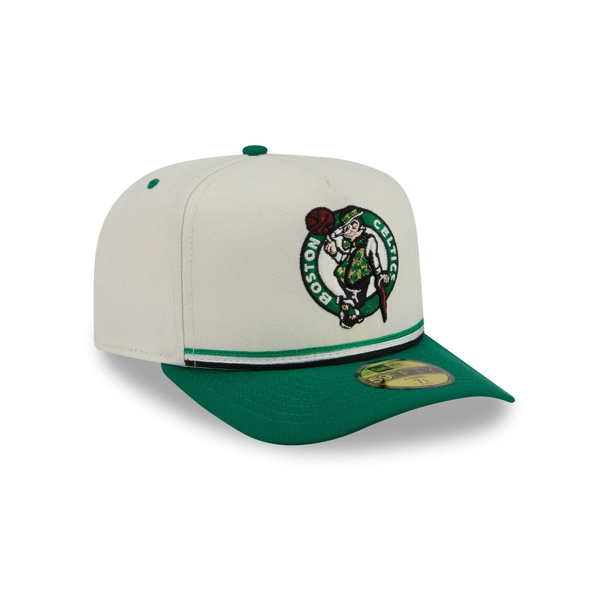 Boston Celtics Vintage Stripe 59FIFTY A-Frame Fitted Hat