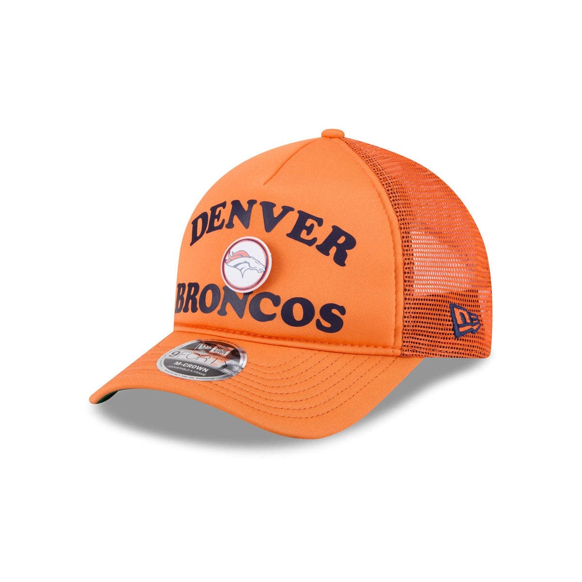 Denver Broncos Button 9FORTY M-Crown A-Frame Trucker Hat