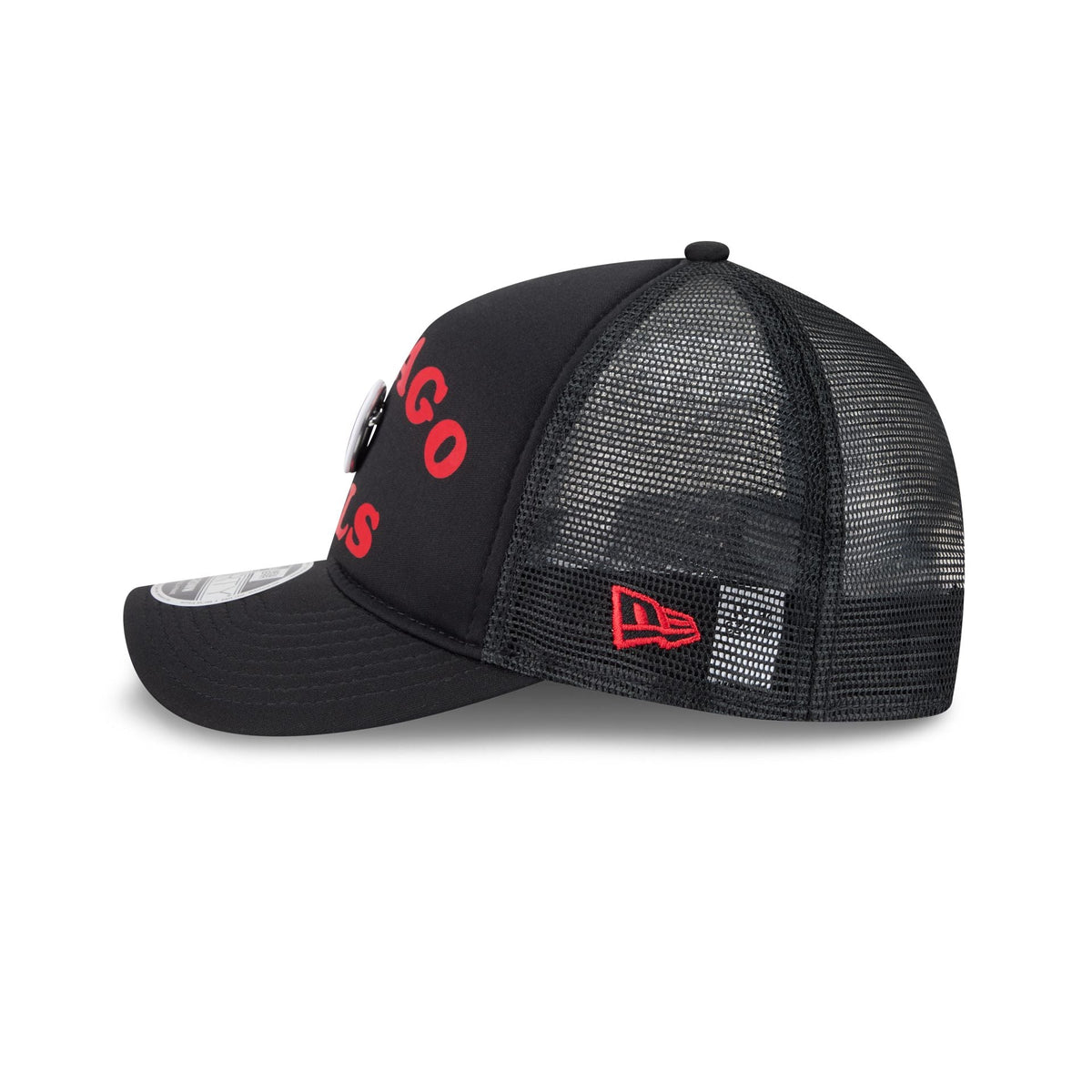 Chicago Bulls Button 9FORTY M-Crown A-Frame Trucker Hat