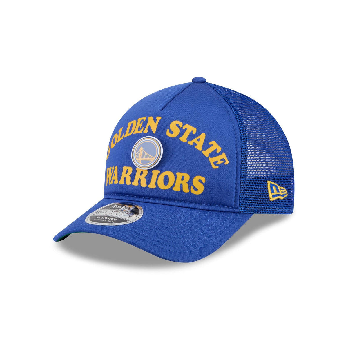 Golden State Warriors Button 9FORTY M-Crown A-Frame Trucker Hat