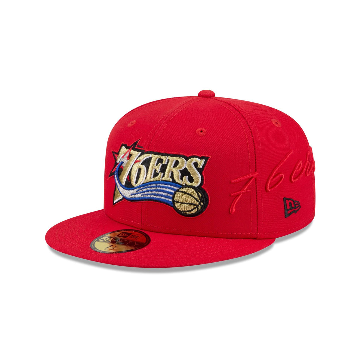 Philadelphia 76ers Side Script 59FIFTY Fitted Hat