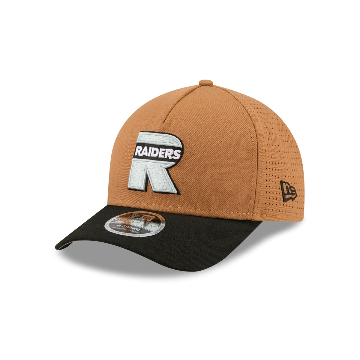 Las Vegas Raiders Deceptor Bronze 9FORTY M-Crown A-Frame Snapback Hat