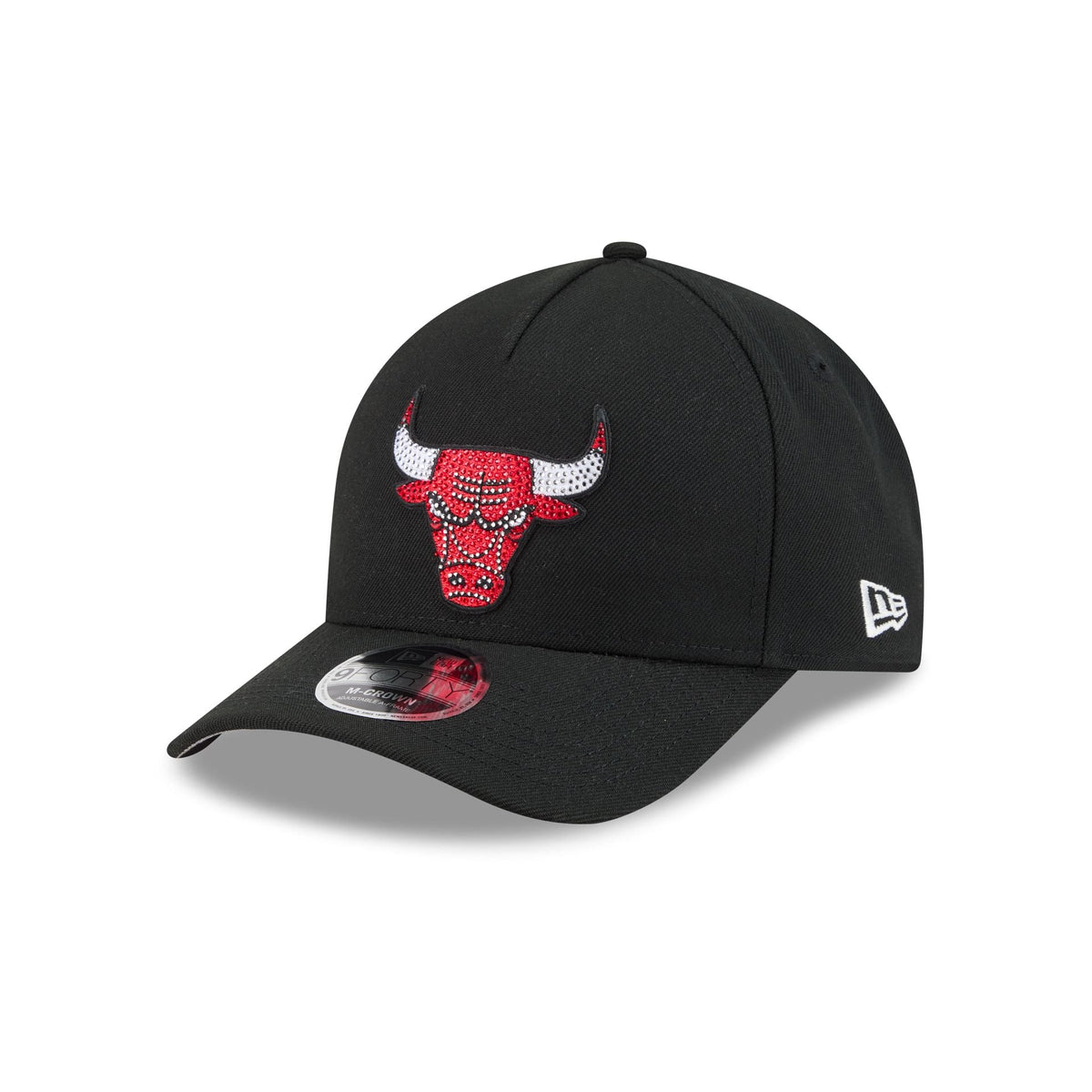 Chicago Bulls Rhinestone Patch 9FORTY M-Crown A-Frame Snapback Hat