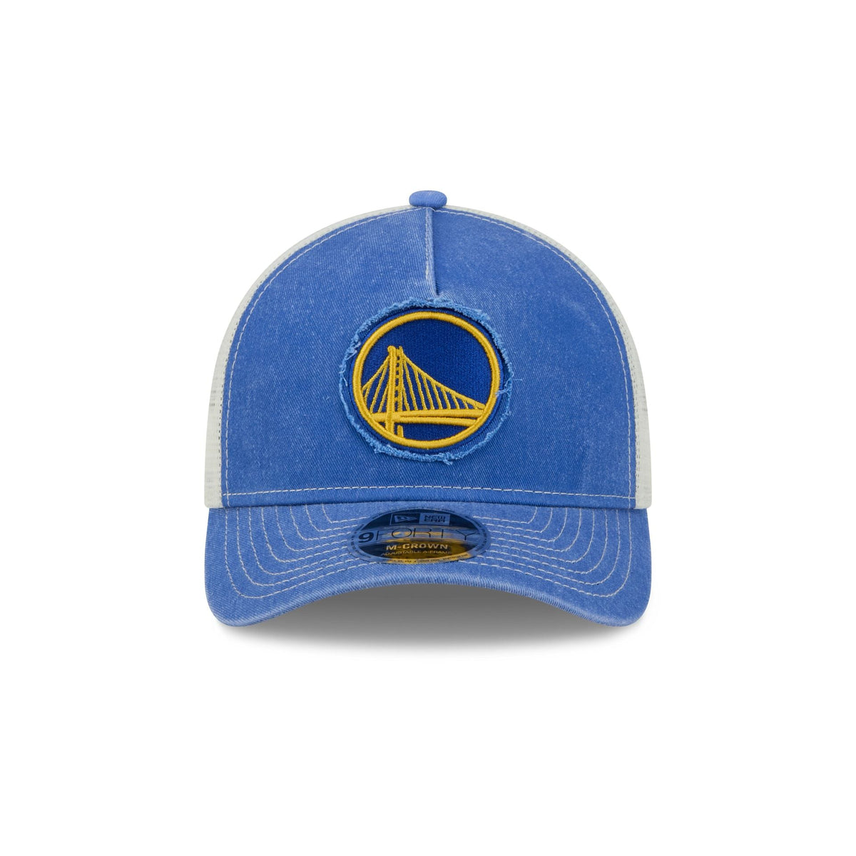 Golden State Warriors Frayed Logo 9FORTY M-Crown A-Frame Trucker Hat