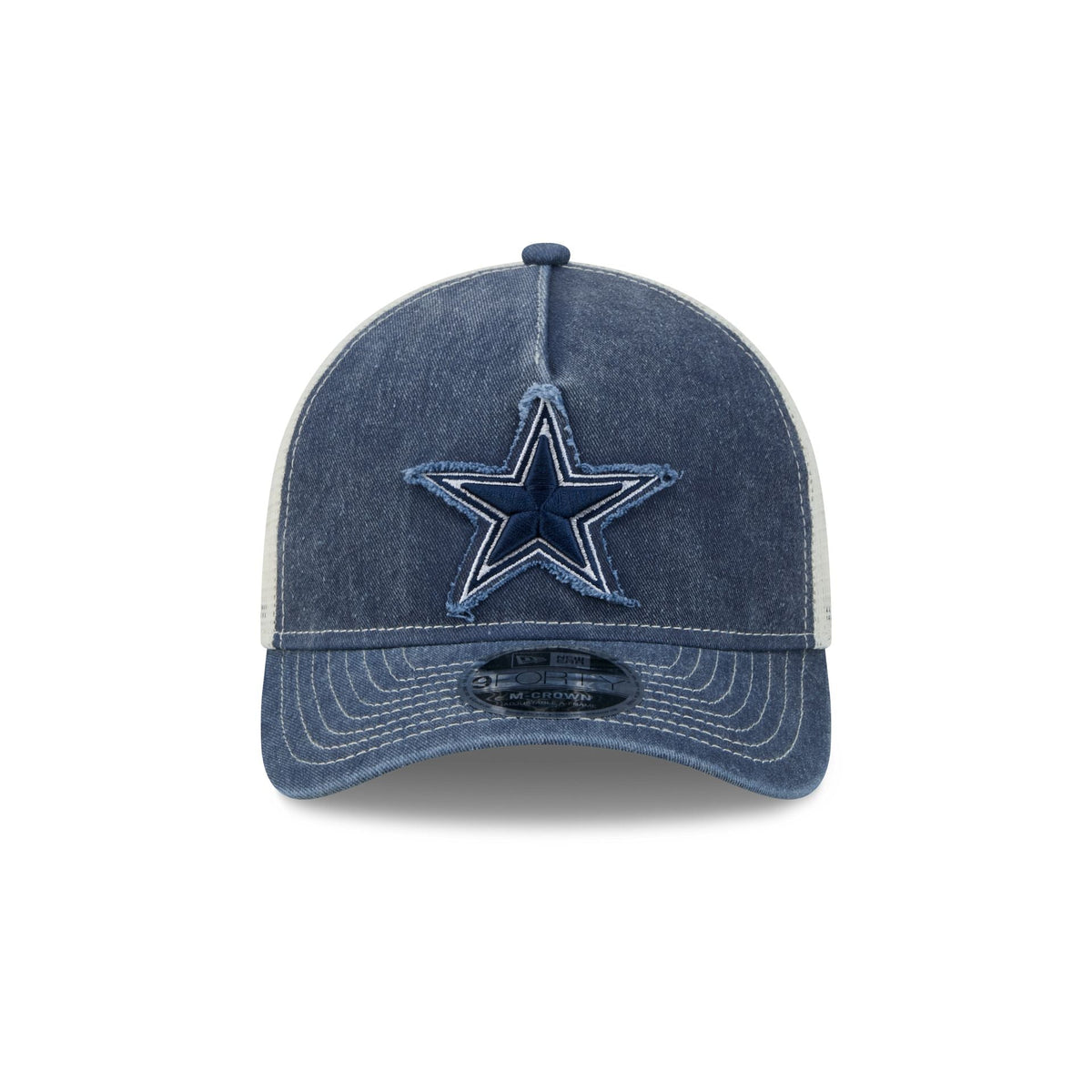 Dallas Cowboys Frayed Logo 9FORTY M-Crown A-Frame Trucker Hat