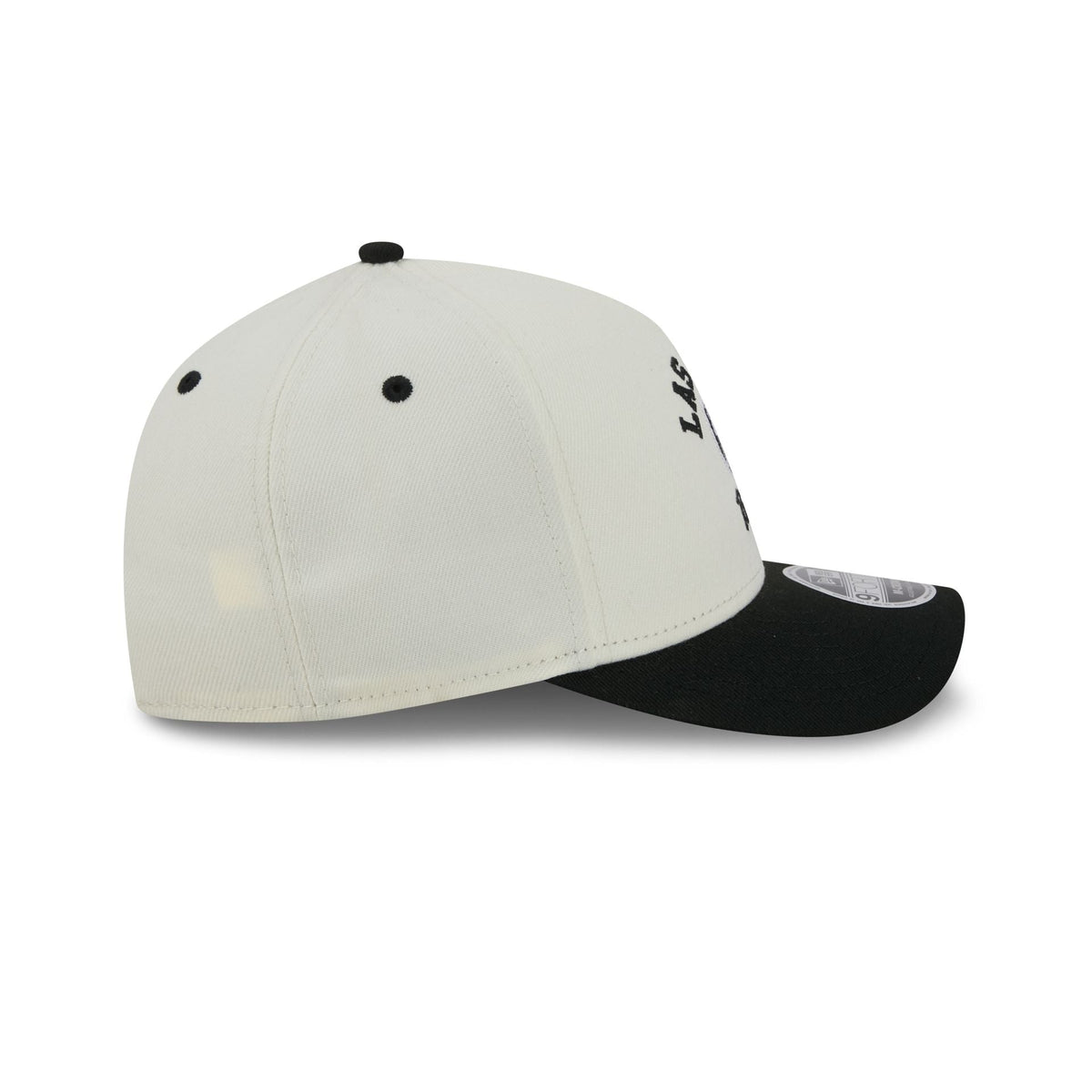Las Vegas Raiders Arched Graphic Chrome White 9FORTY M-Crown A-Frame Snapback Hat