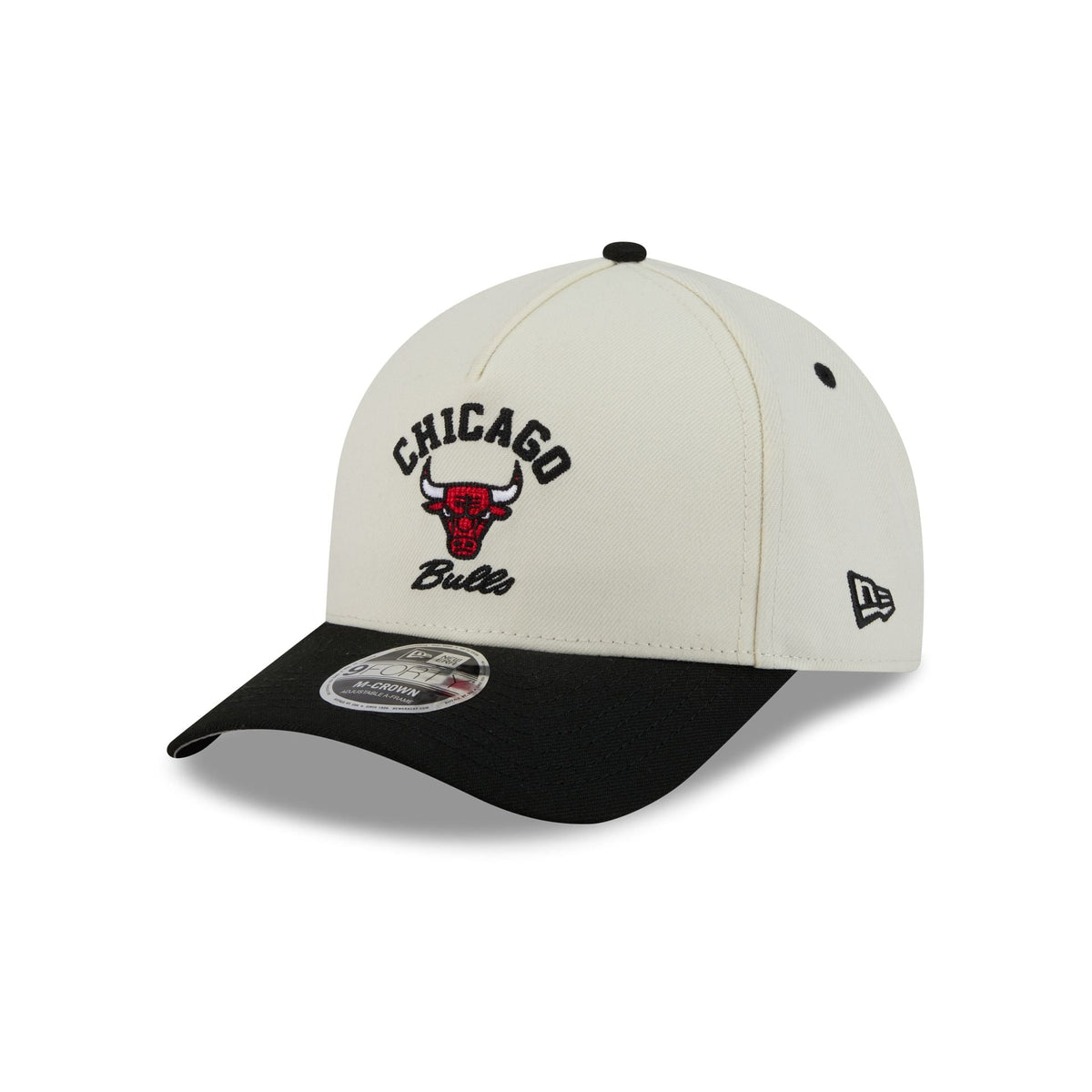 Chicago Bulls Arched Graphic Chrome White 9FORTY M-Crown A-Frame Snapback Hat