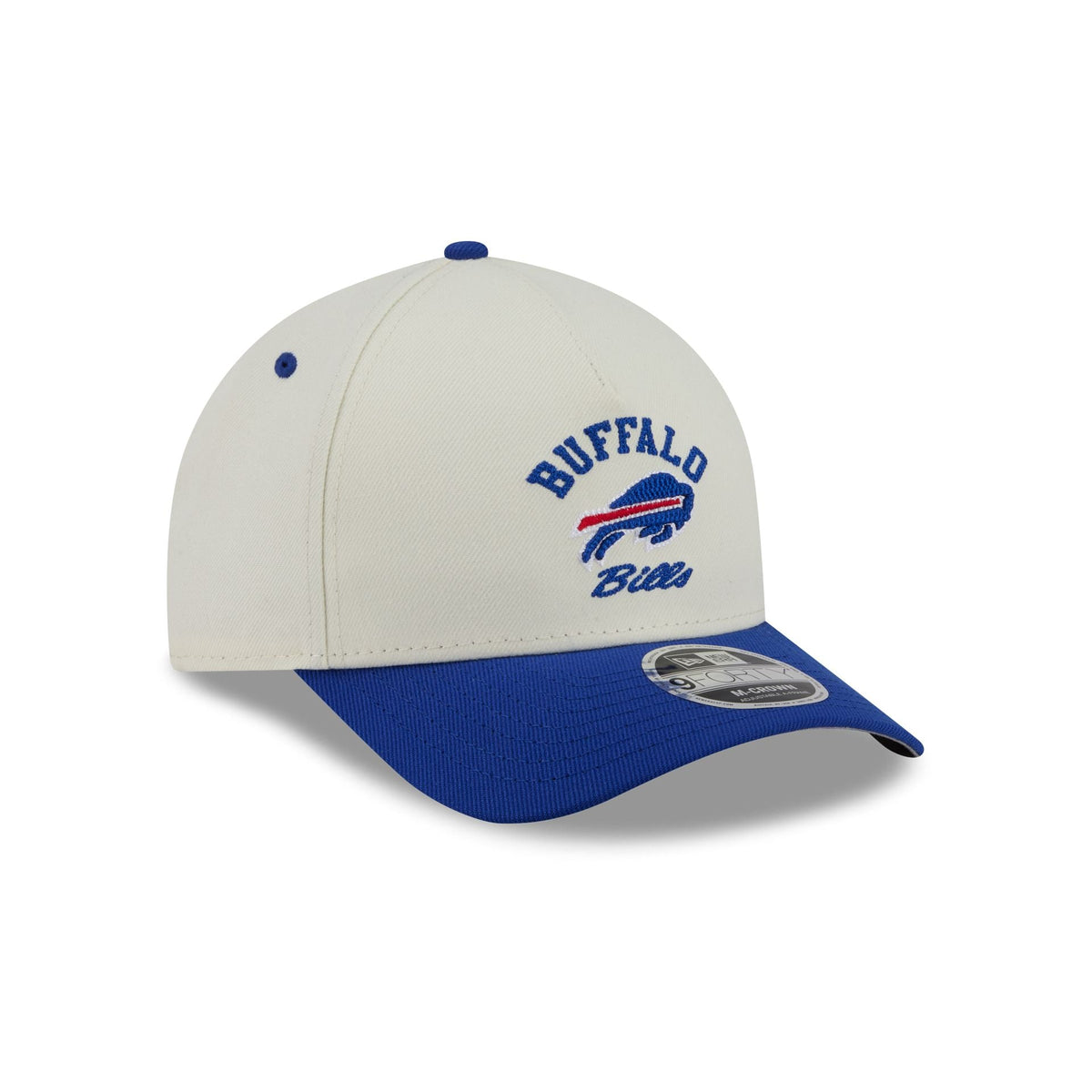 Buffalo Bills Arched Graphic Chrome White 9FORTY M-Crown A-Frame Snapback Hat
