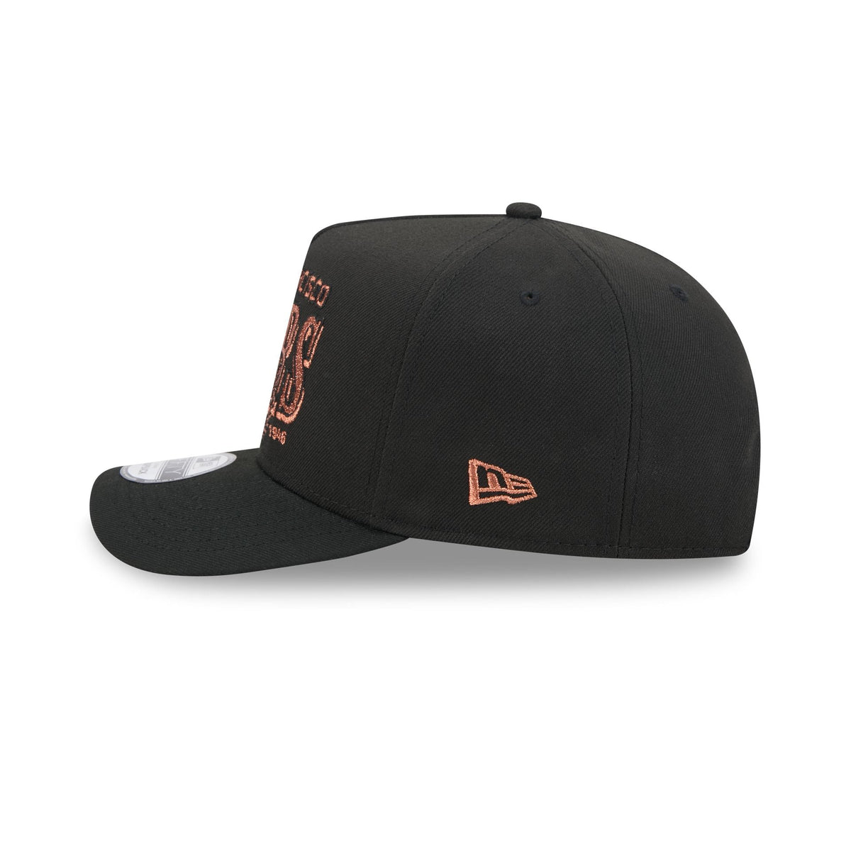 San Francisco 49ers Gold Laurel Black 9FIFTY A-Frame Snapback Hat