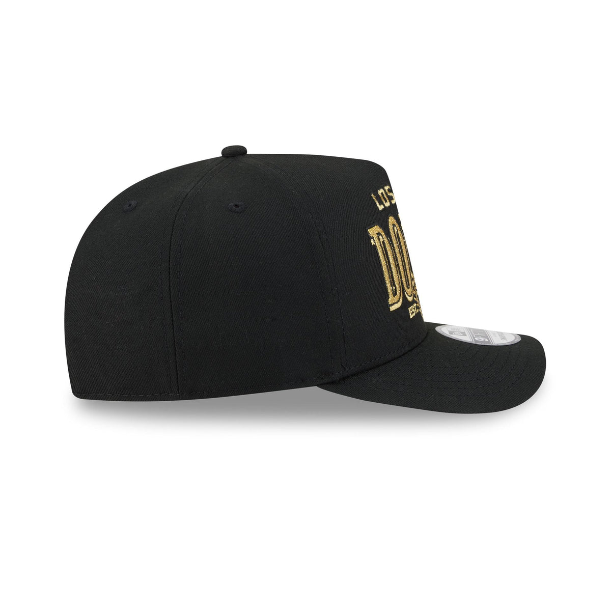 Los Angeles Dodgers Gold Laurel Black 9FIFTY A-Frame Snapback Hat