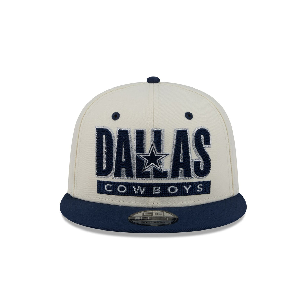 Dallas Cowboys Classic Stacked Chrome 9FIFTY Snapback Hat
