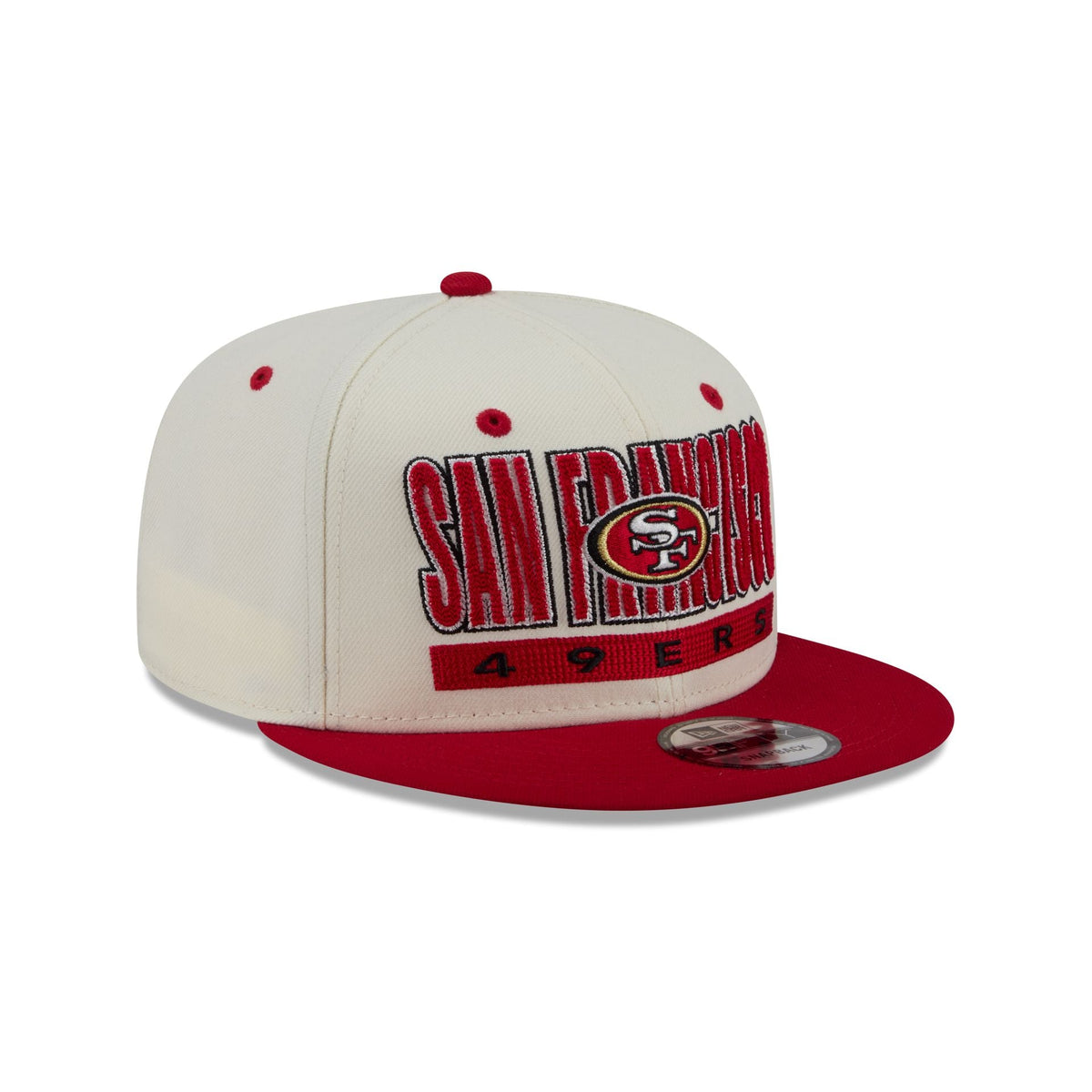 San Francisco 49ers Classic Stacked Chrome 9FIFTY Snapback Hat