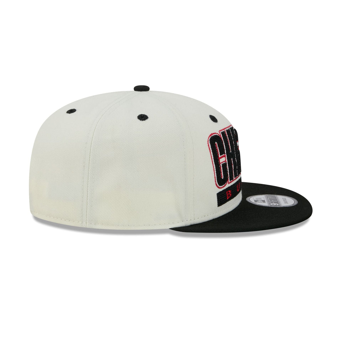 Chicago Bulls Classic Stacked Chrome 9FIFTY Snapback Hat