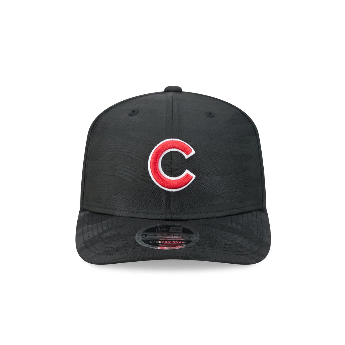 Chicago Cubs Black Camo Performance 9SEVENTY Stretch-Snap Hat