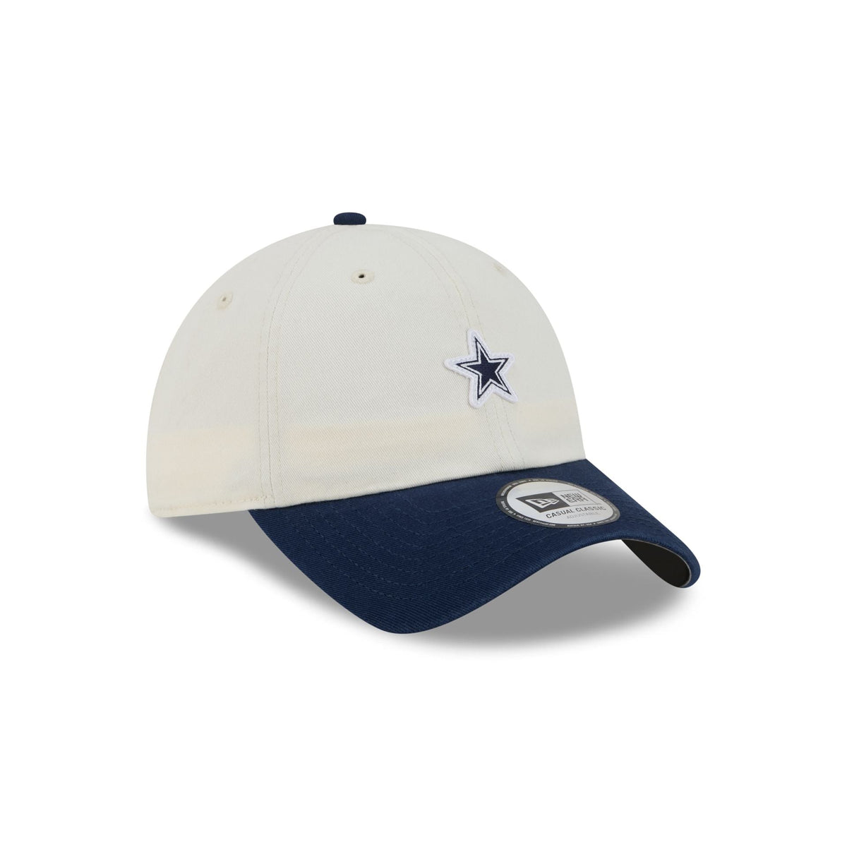 Dallas Cowboys Mini Logo Chrome White Casual Classic Adjustable Hat