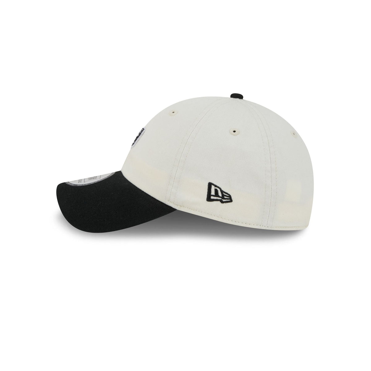 Las Vegas Raiders Mini Logo Chrome White Casual Classic Adjustable Hat