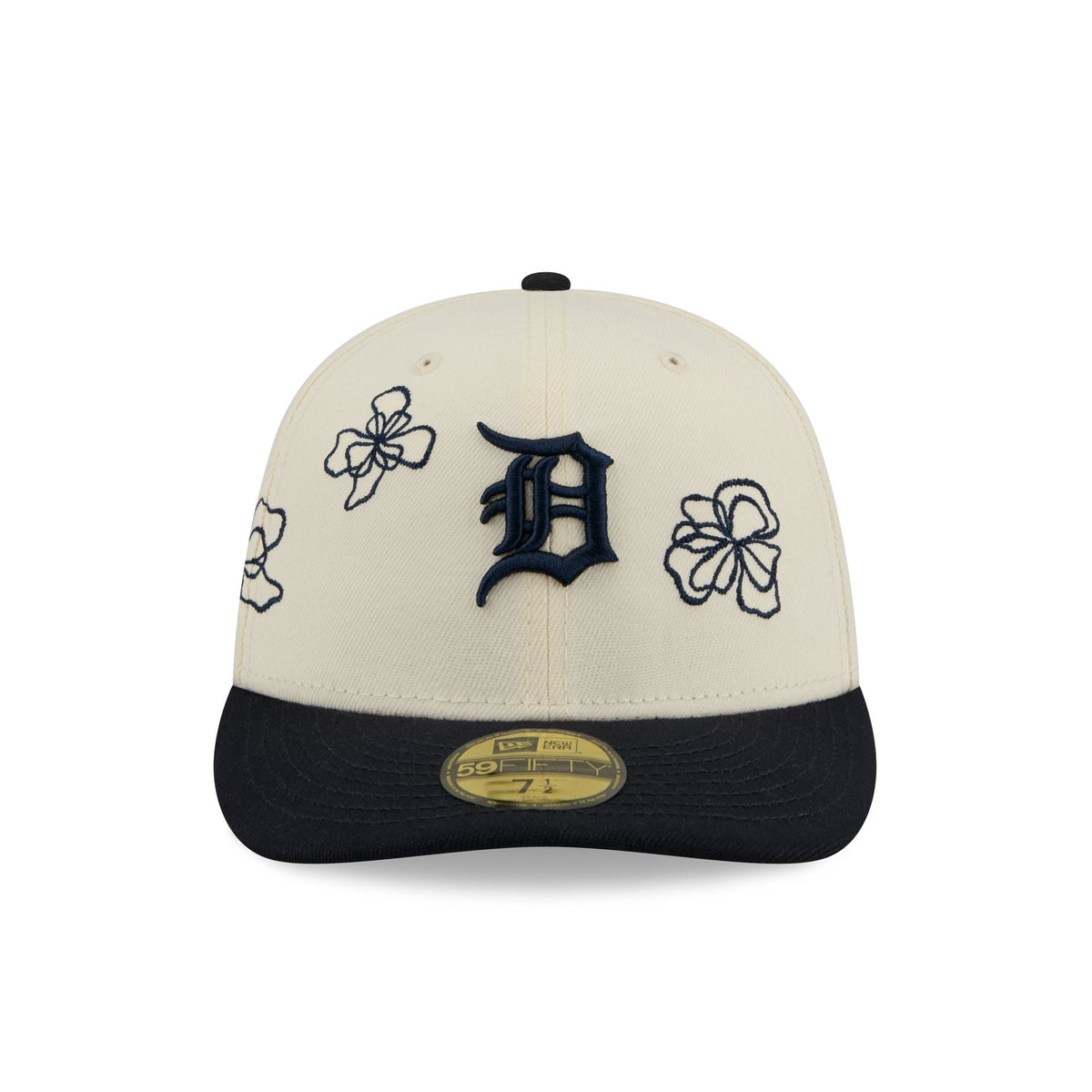 Detroit Tigers Floral Outline 59FIFTY Fitted Hat