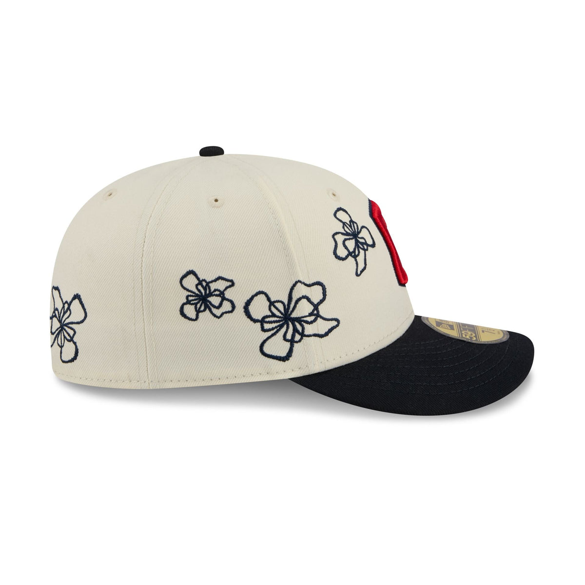 Cleveland Guardians Floral Outline 59FIFTY Fitted Hat