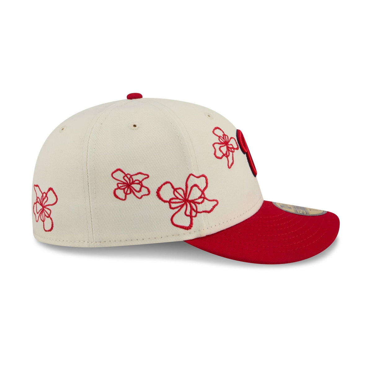 Washington Nationals Floral Outline 59FIFTY Fitted Hat