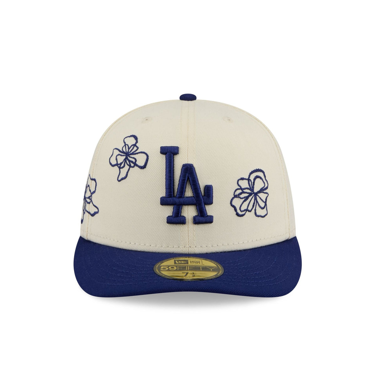 Los Angeles Dodgers Floral Outline 59FIFTY Fitted Hat