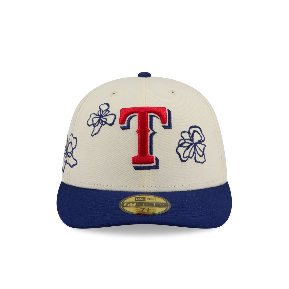 Texas Rangers Floral Outline 59FIFTY Fitted Hat