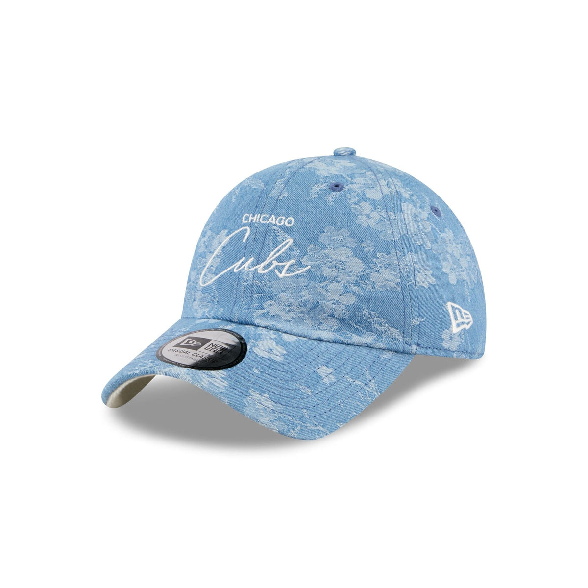 Chicago Cubs Blue Leaves Casual Classic Adjustable Hat