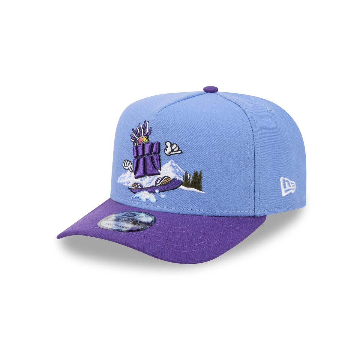 Utah Jazz Cartoon 9FIFTY A-Frame Snapback Hat