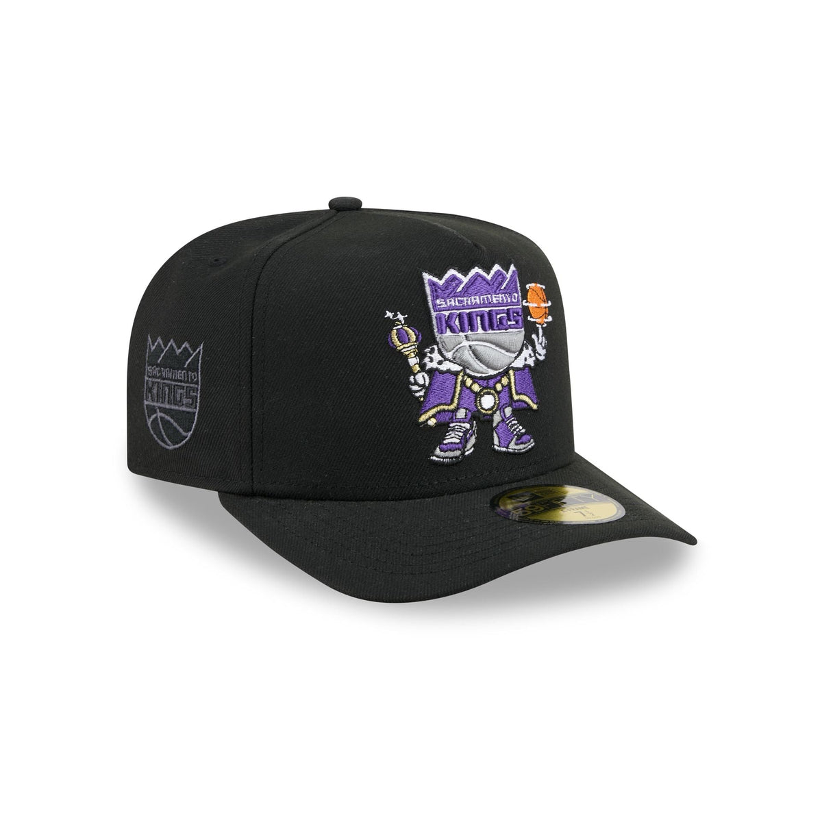 Sacramento Kings Cartoon 59FIFTY A-Frame Fitted Hat