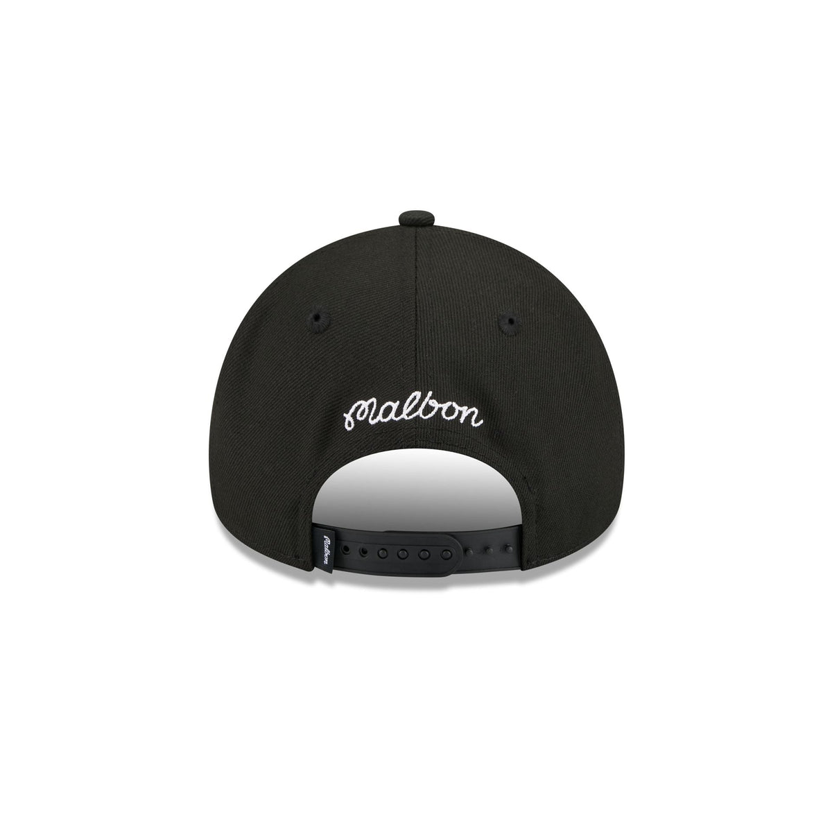 Malbon x New York Knicks Black Script 9FORTY A-Frame Snapback Hat