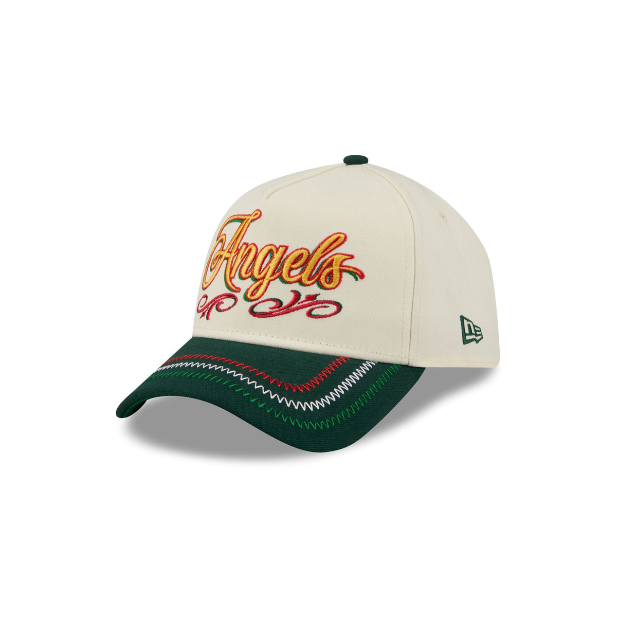 Los Angeles Angels Cinco de Mayo Chrome White 9FORTY A-Frame Snapback Hat