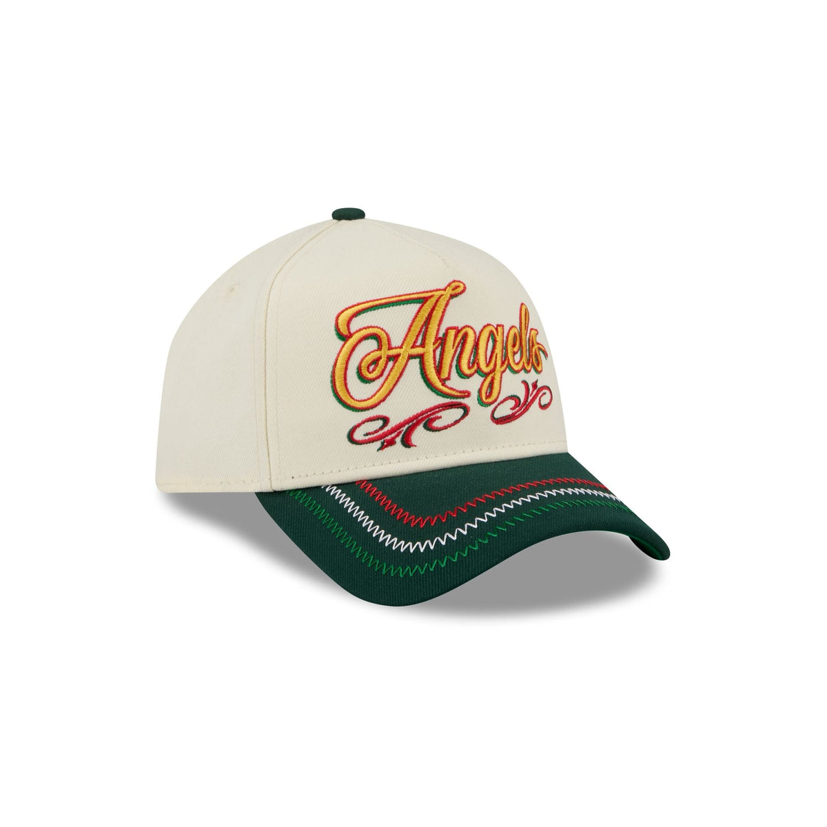 Los Angeles Angels Cinco de Mayo Chrome White 9FORTY A-Frame Snapback Hat