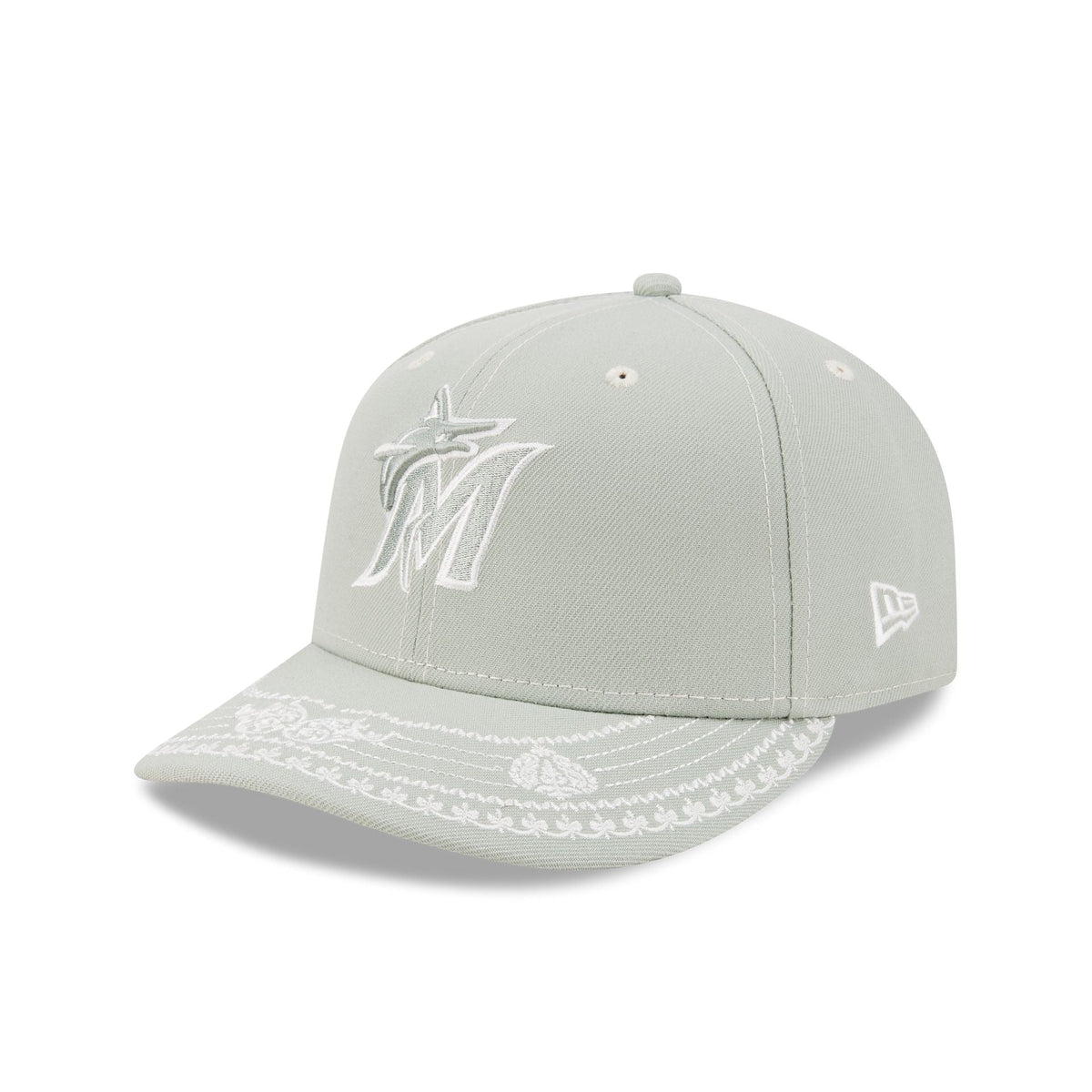 Miami Marlins Everest Green Stitched 59FIFTY Fitted Hat