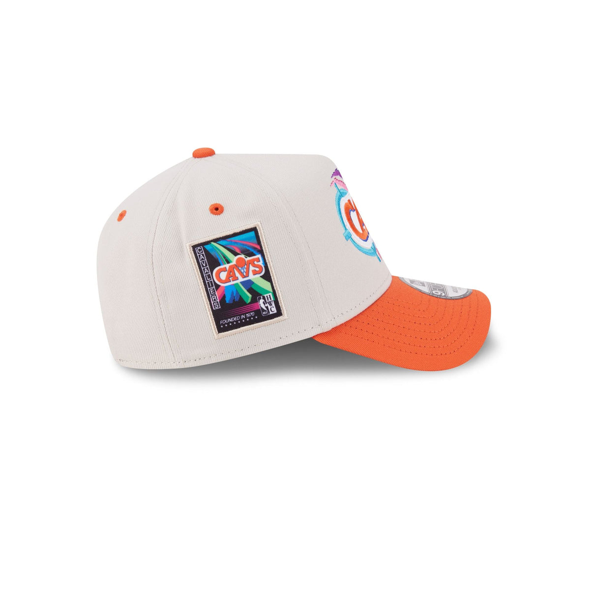 Cleveland Cavaliers Hardwood Classics Retro Stone 9FORTY A-Frame Snapback Hat