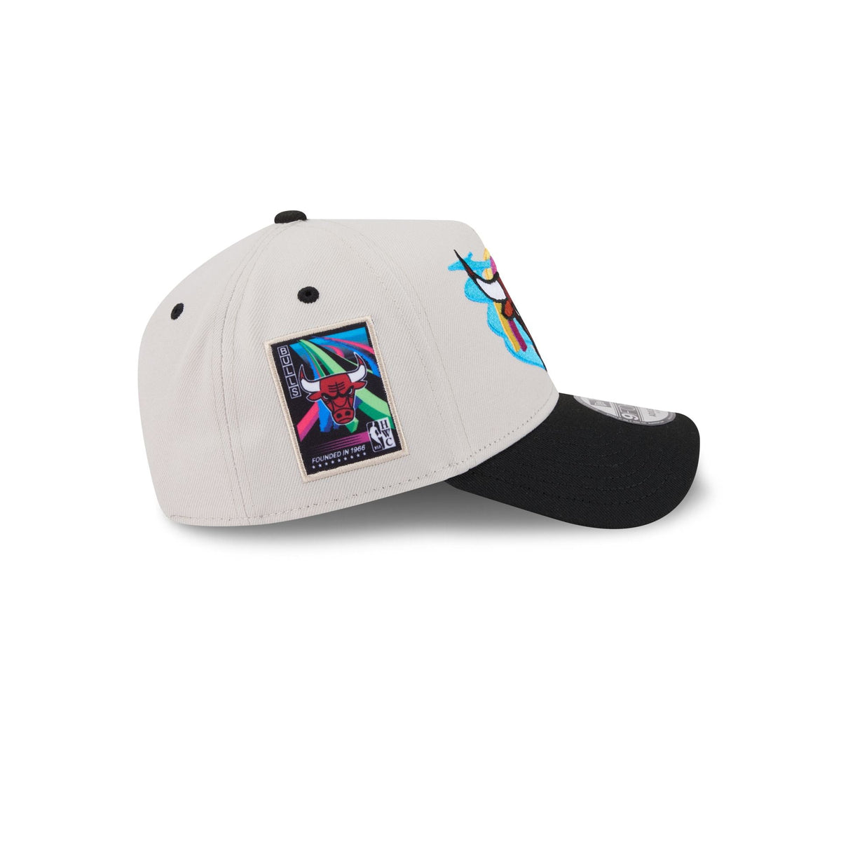 Chicago Bulls Hardwood Classics Retro Stone 9FORTY A-Frame Snapback Hat
